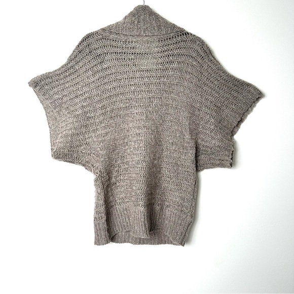 Free People Oversized Cozy Short Sleeve Cowl Neck Chunky Knit Sweater - Picture 8 of 11